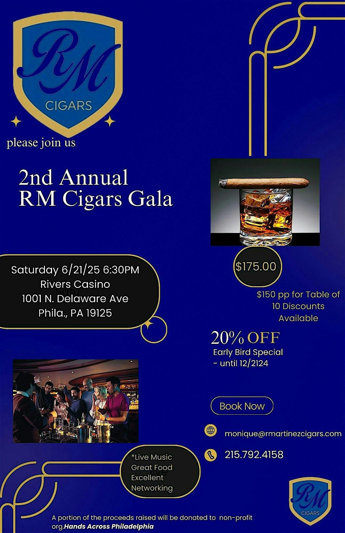 2nd Annual RM Cigar Gala, 21 June | Event in Philadelphia | AllEvents