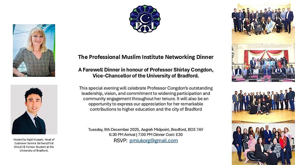 A Farewell Dinner in honour of Professor Shirley Congdon, 9 December | Event in Thornbury | AllEvents
