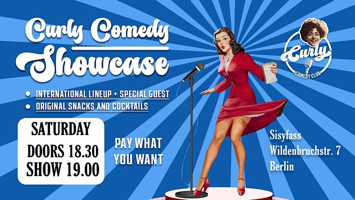 English standup Curly Comedy Showcase! 18.11.23, Sisyfass, Berlin, 18