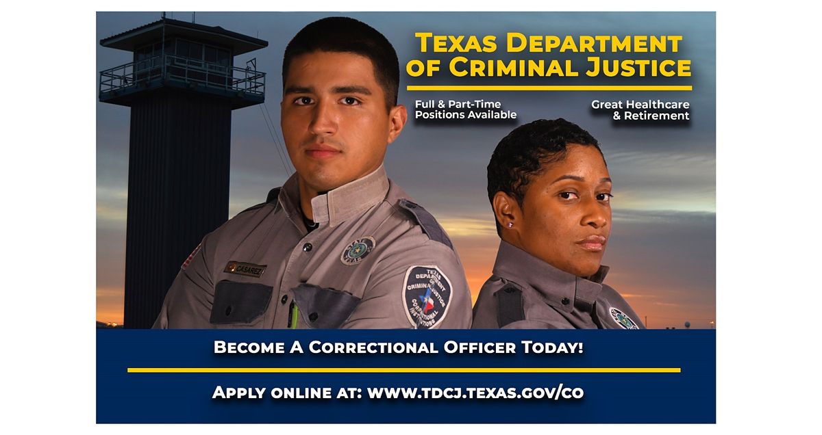 Texas Department of Criminal Justice Hiring Event in Uvalde, TX, Uvalde Texas Texas Workforce