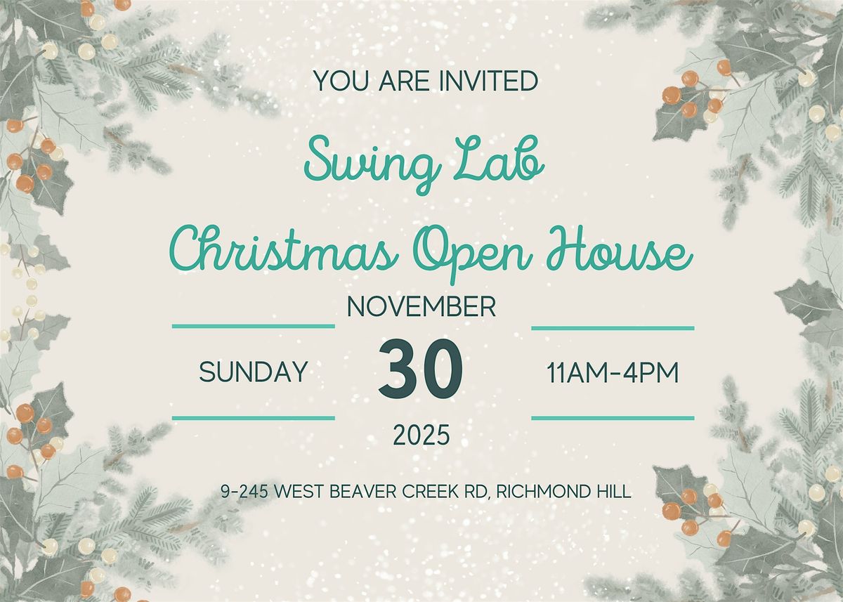 SWING LAB - Christmas Open House, 30 November | Event in Richmond Hill | AllEvents