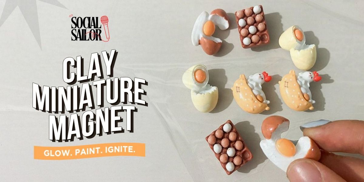 Clay Miniature Magnet Date - Pune