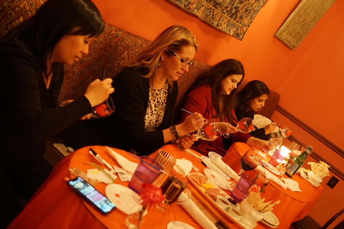 Enjoy your holiday with fun wine glass painting, Lone star, Frisco