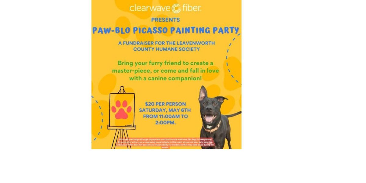 PawBlo Picasso Painting Party Fundraiser Event, Leavenworth County