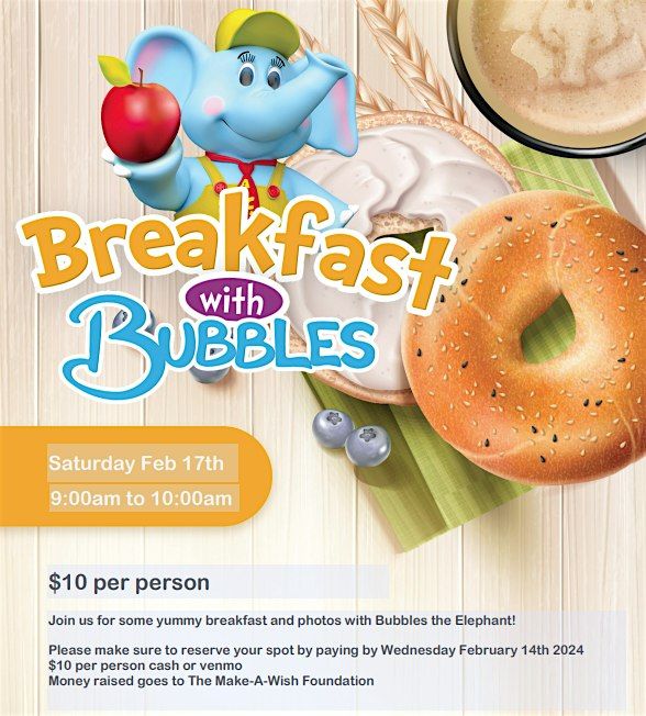 Breakfast With Bubbles The Elephant!, The Learning Experience Cheshire