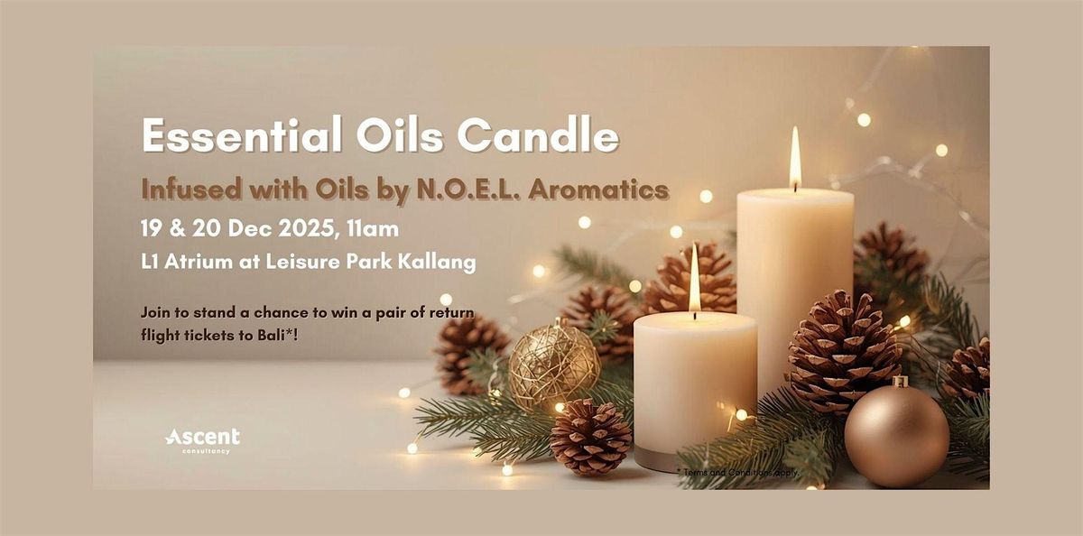 Essential Oils Candle-Making Session 1, 19 December | Event in Singapore | AllEvents