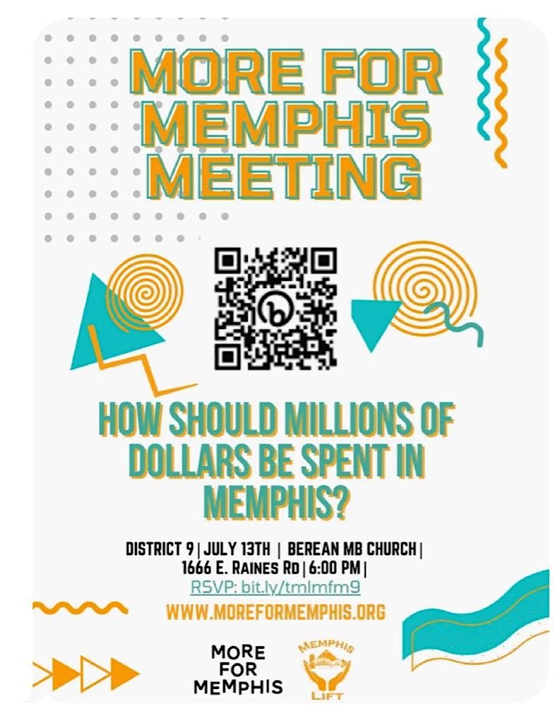 More For Memphis District 10, 2869 Park Ave, Memphis, 26 July 2023