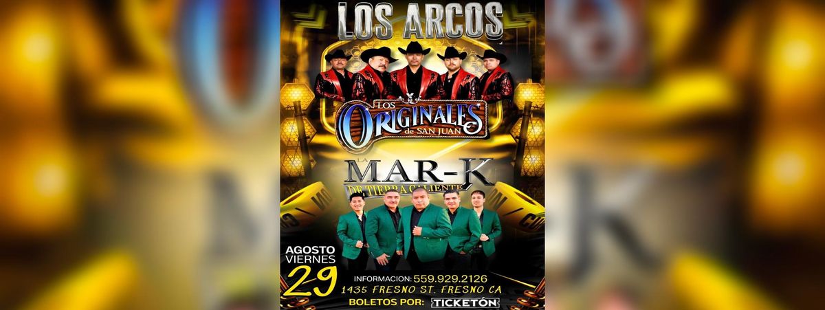 LOS ORIGINALES DE SAN JUAN Y LA MAR-K DE TIERRA CALIENTE in Fresno, 29 August | Event in Fresno | AllEvents