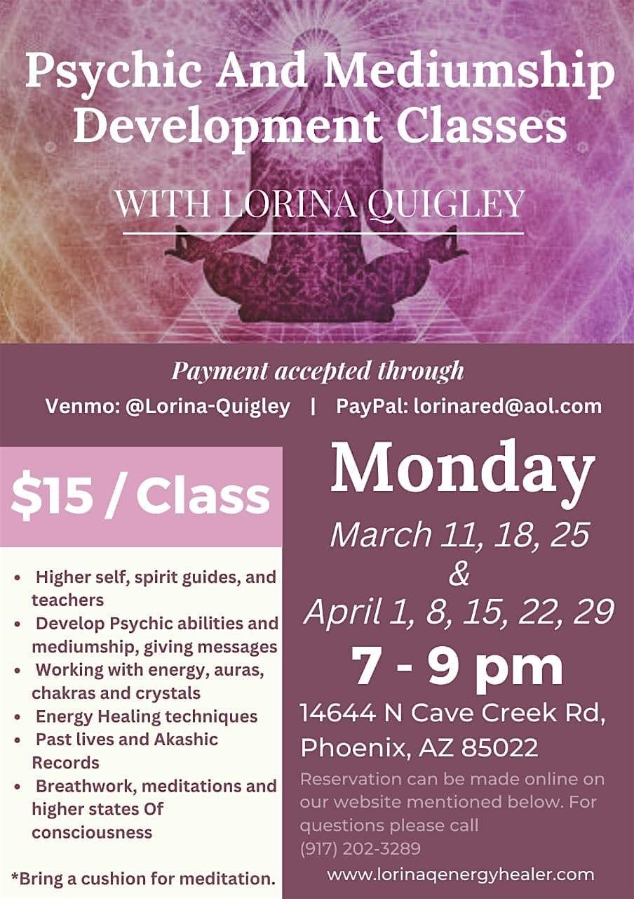 Psychic and Mediumship Development Class, Reiki Academy, Phoenix, 11 ...