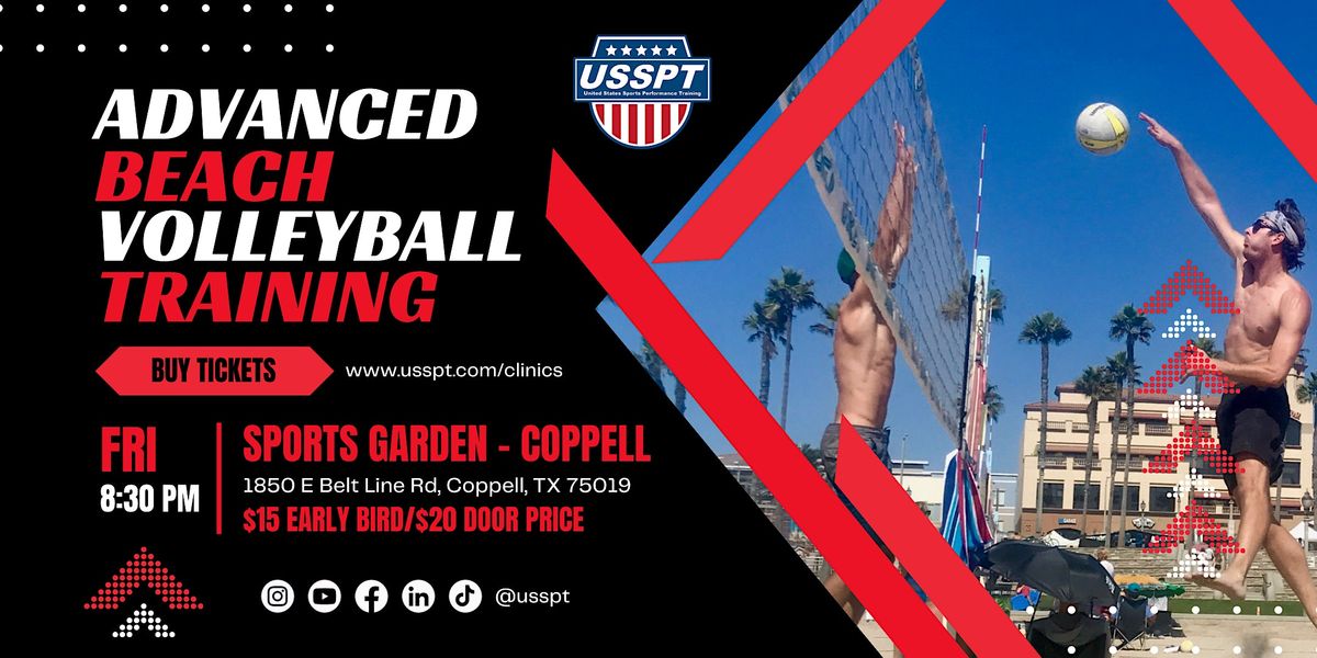 Advanced Adult Beach Volleyball Training, Sports Garden DFW, Coppell