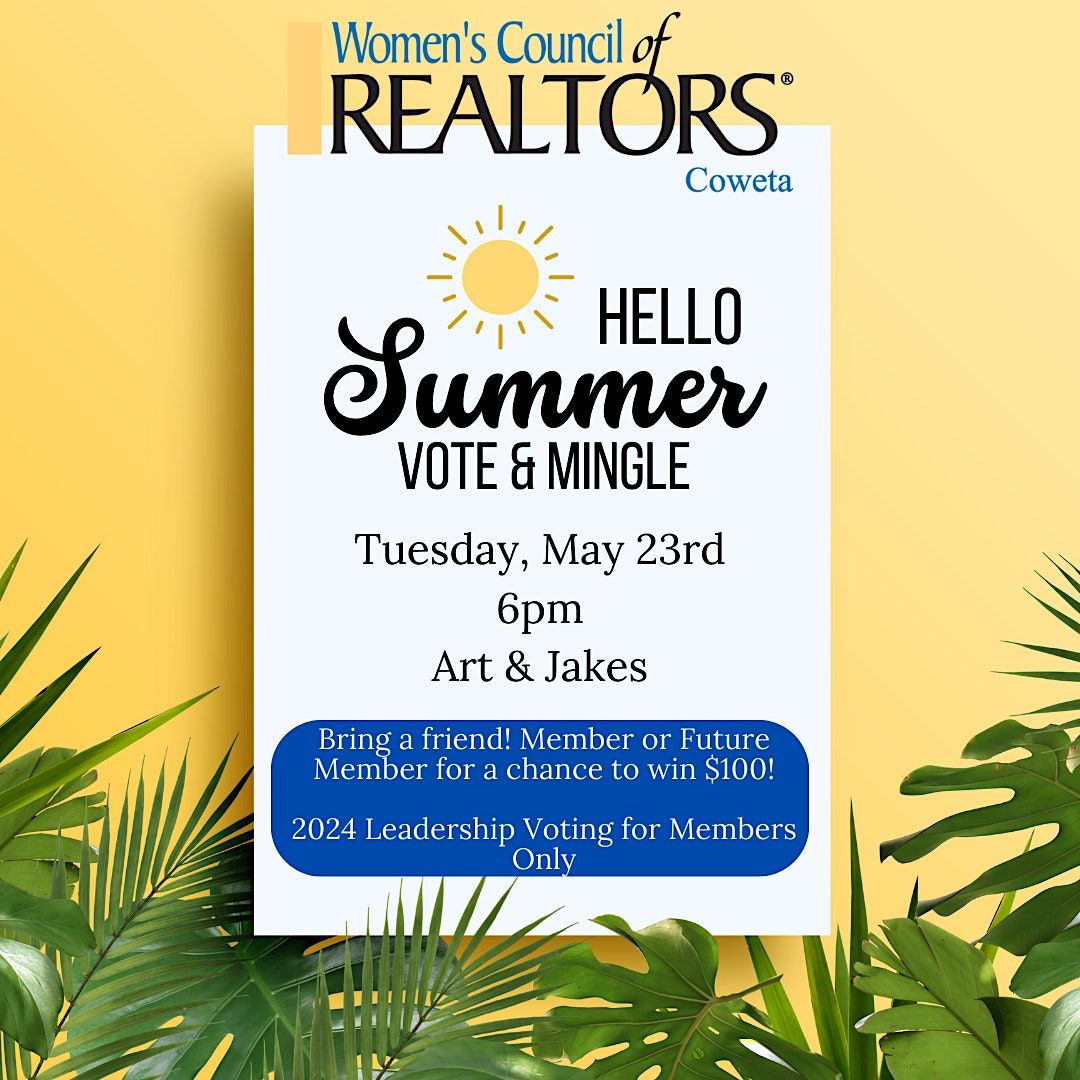 Hello Summer! Vote & Mingle!, Art and Jakes Sports Bar Newnan GA, May