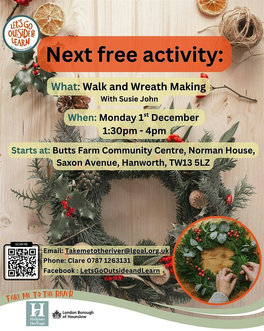 Wreath Making Workshop, 1 December | Event in Feltham | AllEvents