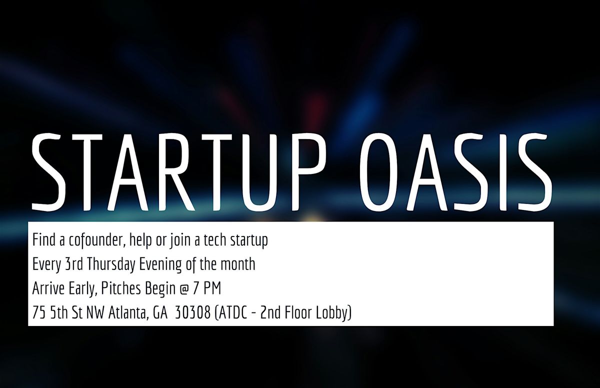 Find a Cofounder, Help or Join a Tech Startup | Event in Atlanta | AllEvents