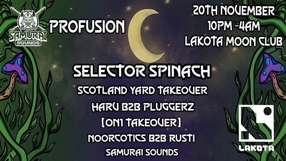 Samurai Sounds Presents Profusion, 20 November | Event in Bristol | AllEvents