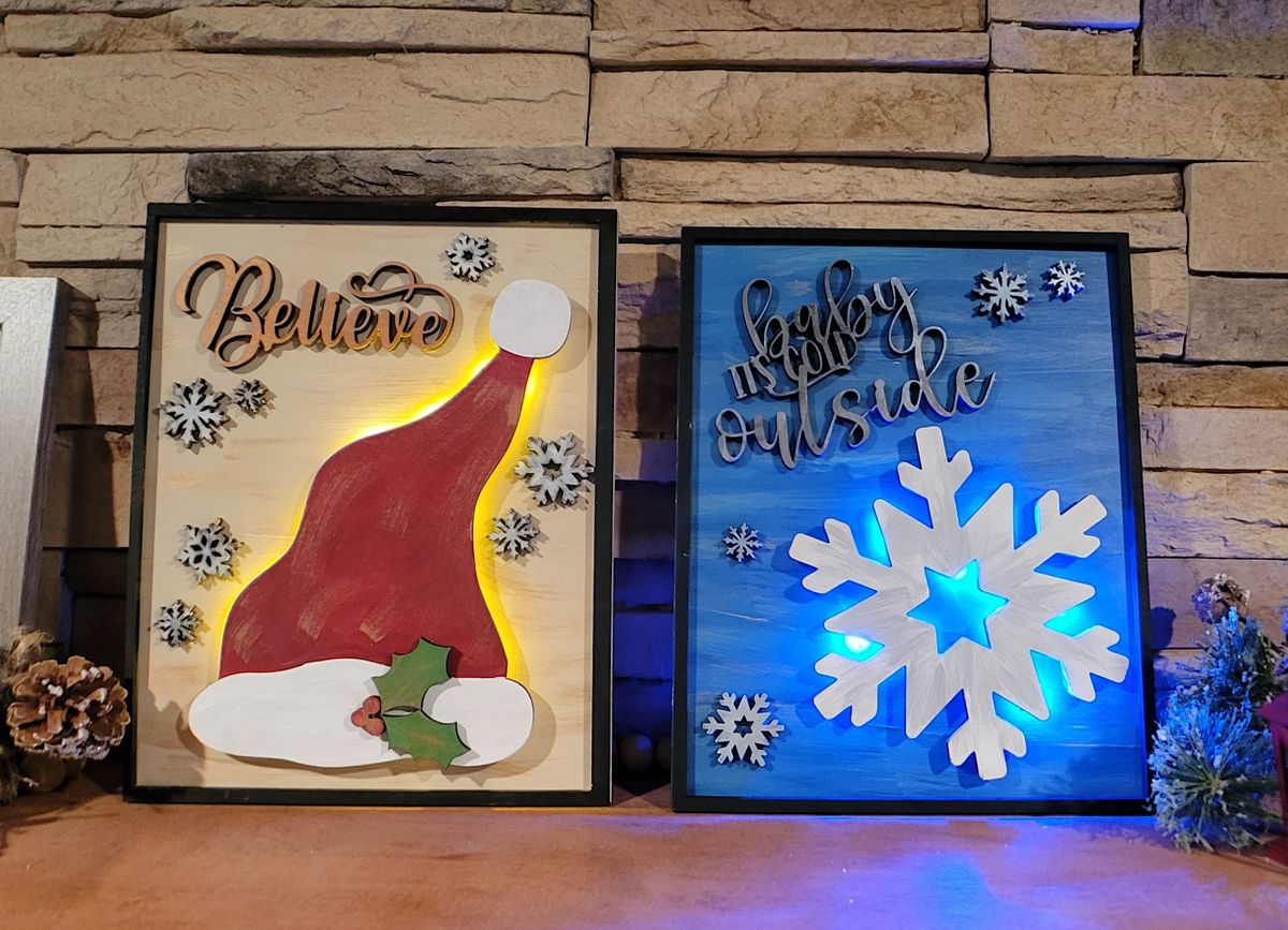 Paint & Sip Light Signs, The Enchanted Collective, Albuquerque