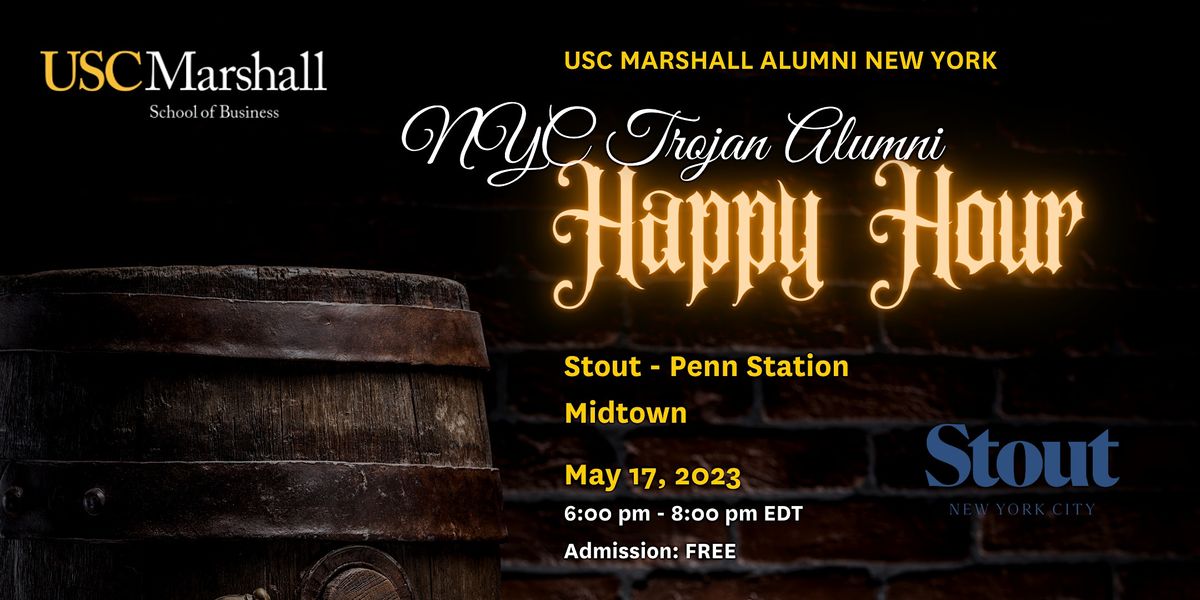 Marshall Alumni New York Happy Hour at Stout, Stout NYC Penn Station