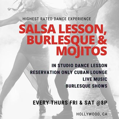  Salsa Lesson  Burlesque & Mojitos 