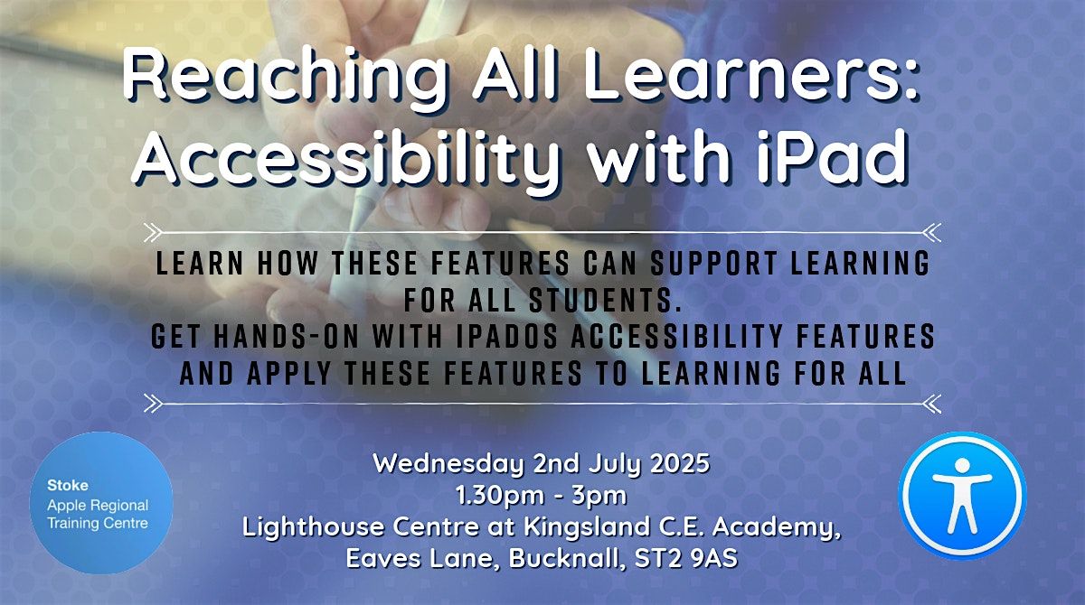 Reaching all learners - accessibility with ipad, 2 July | Event in Stoke On Trent | AllEvents