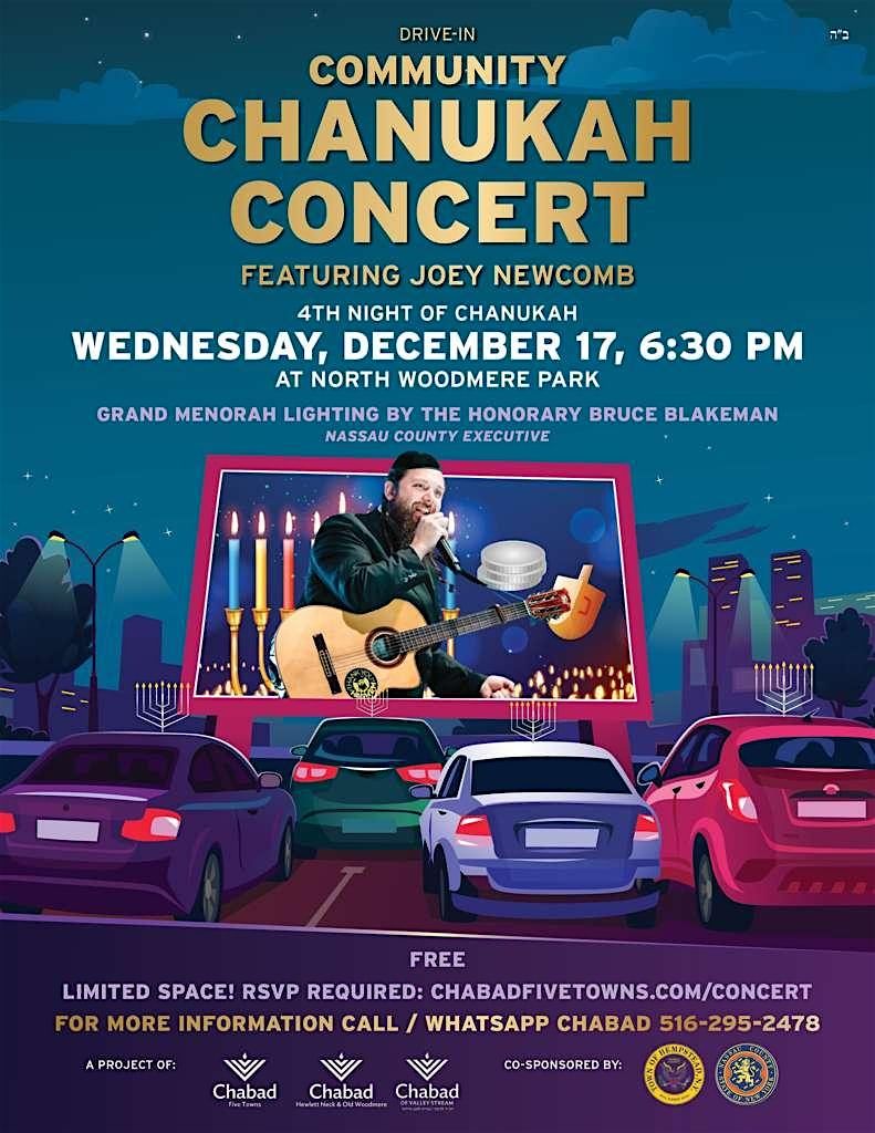 Chanukah Drive In Concert, 17 December | Event in Valley Stream | AllEvents