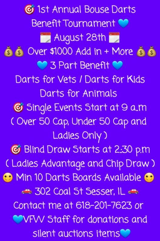 Loddon Darts Association Events In The City Top Upcoming Events For Loddon Darts Association Sesser Holiday Tournament 2022