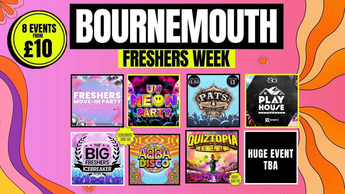 Bournemouth Freshers Week 2025 🎪, 21 September | Event in Bournemouth | AllEvents