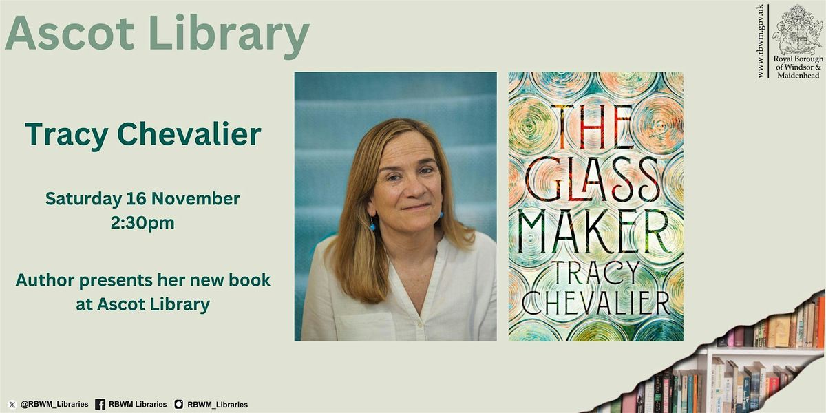 Tracy Chevalier introduces her new novel at Ascot Library, Ascot ...