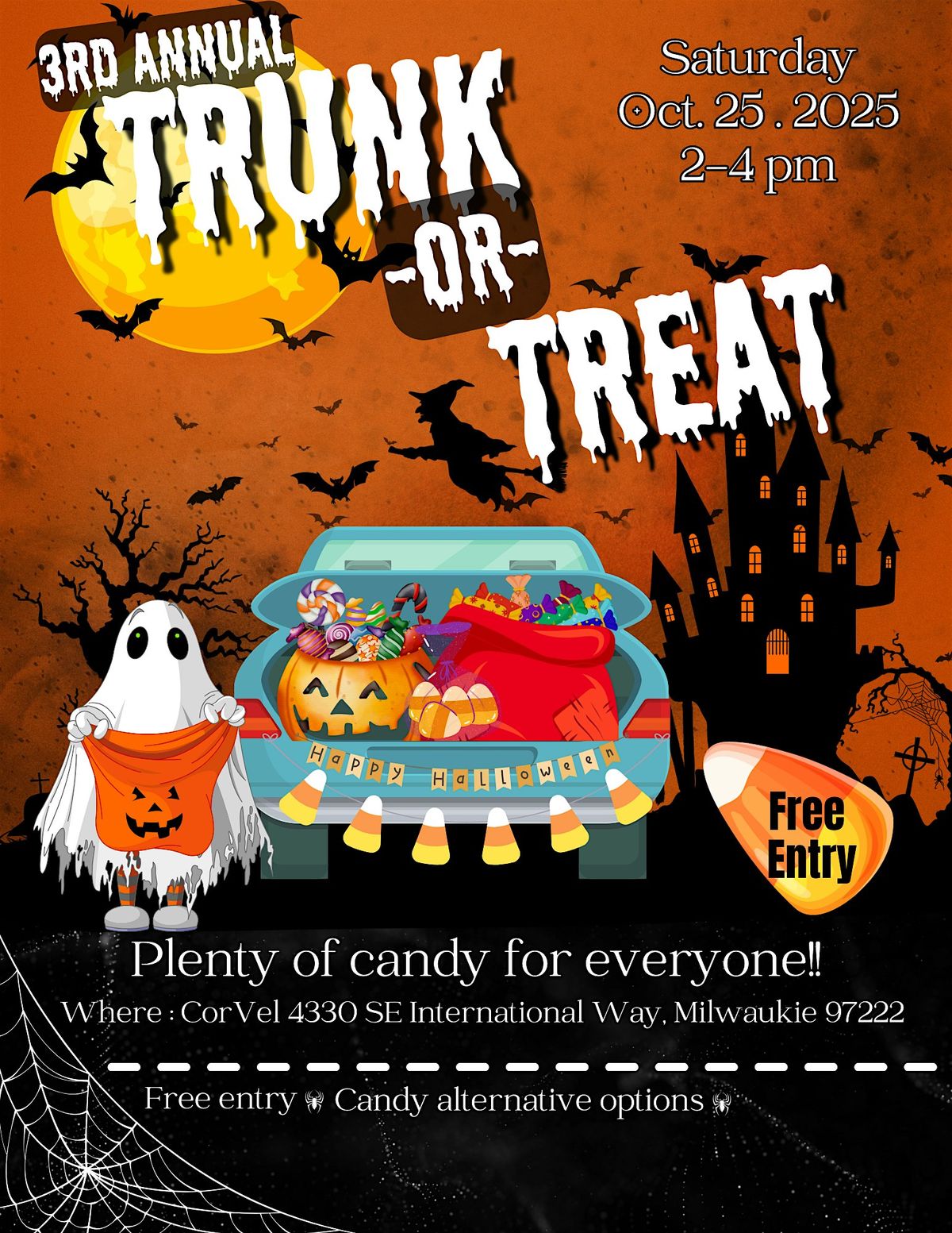 Annual Trunk or Treat 2025, 4330 Southeast International Way, Milwaukie