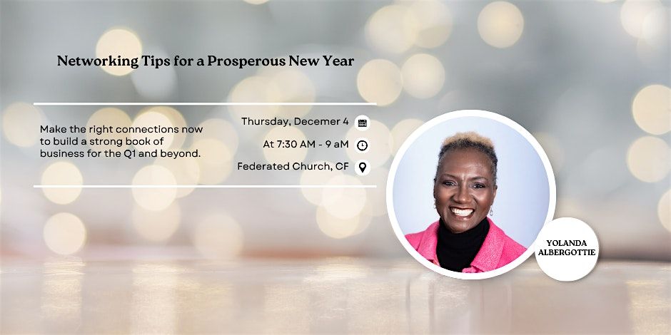 Networking Tips for a Prosperous New Year, 4 December | Event in Chagrin Falls | AllEvents