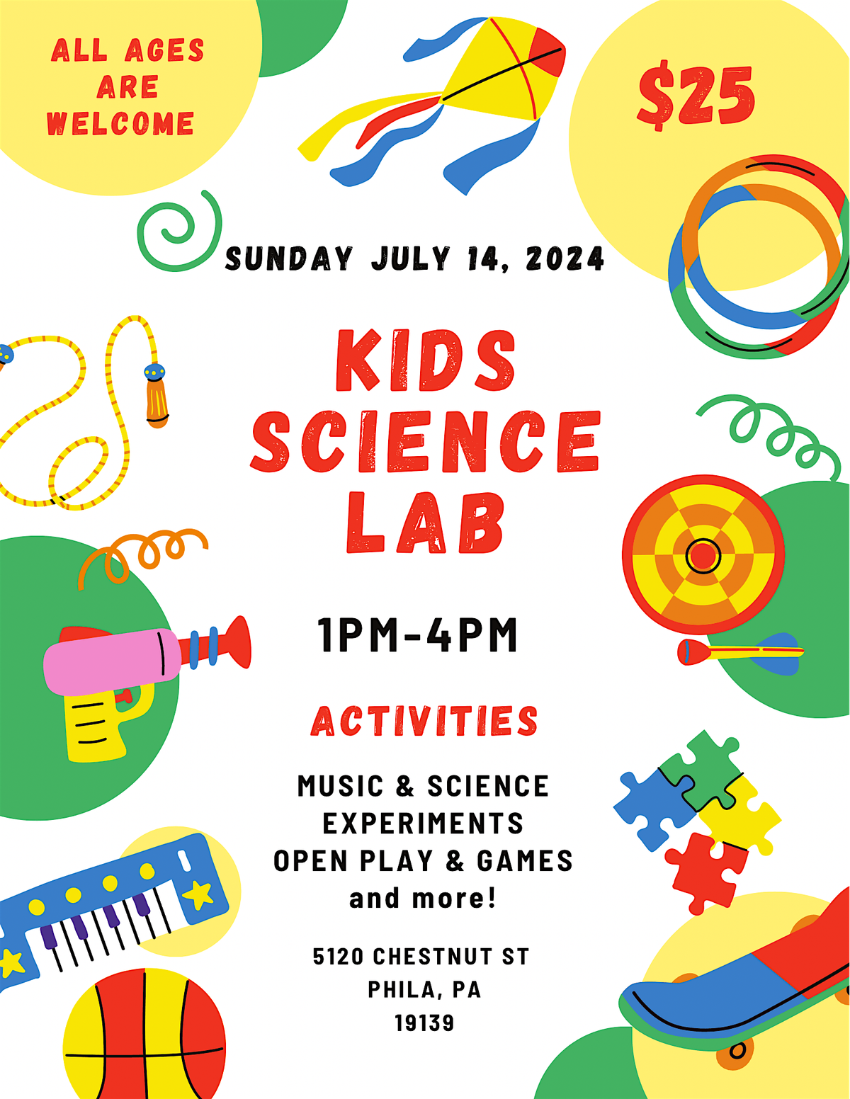 KIDS SCIENCE LAB EVENT, 5120 Chestnut St, Philadelphia, 14 July 2024 ...