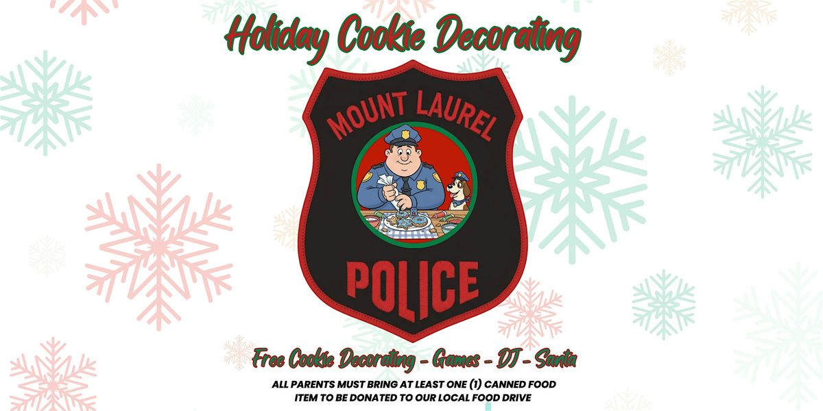 Holiday Cookie Decorating With the Police 2025, 10 December | Event in Mount Laurel Township | AllEvents