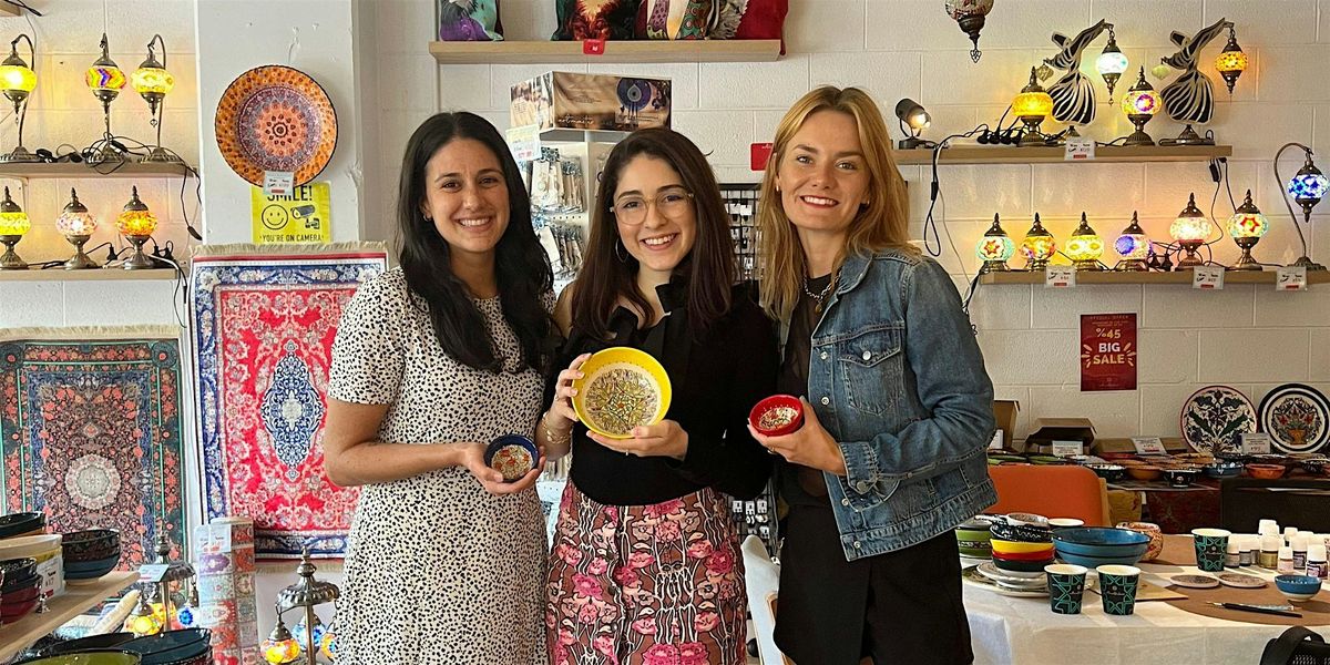 Patterned Paint and Sip Classes Sydney: Ceramic Plates & Bowls | Event in Darlinghurst | AllEvents