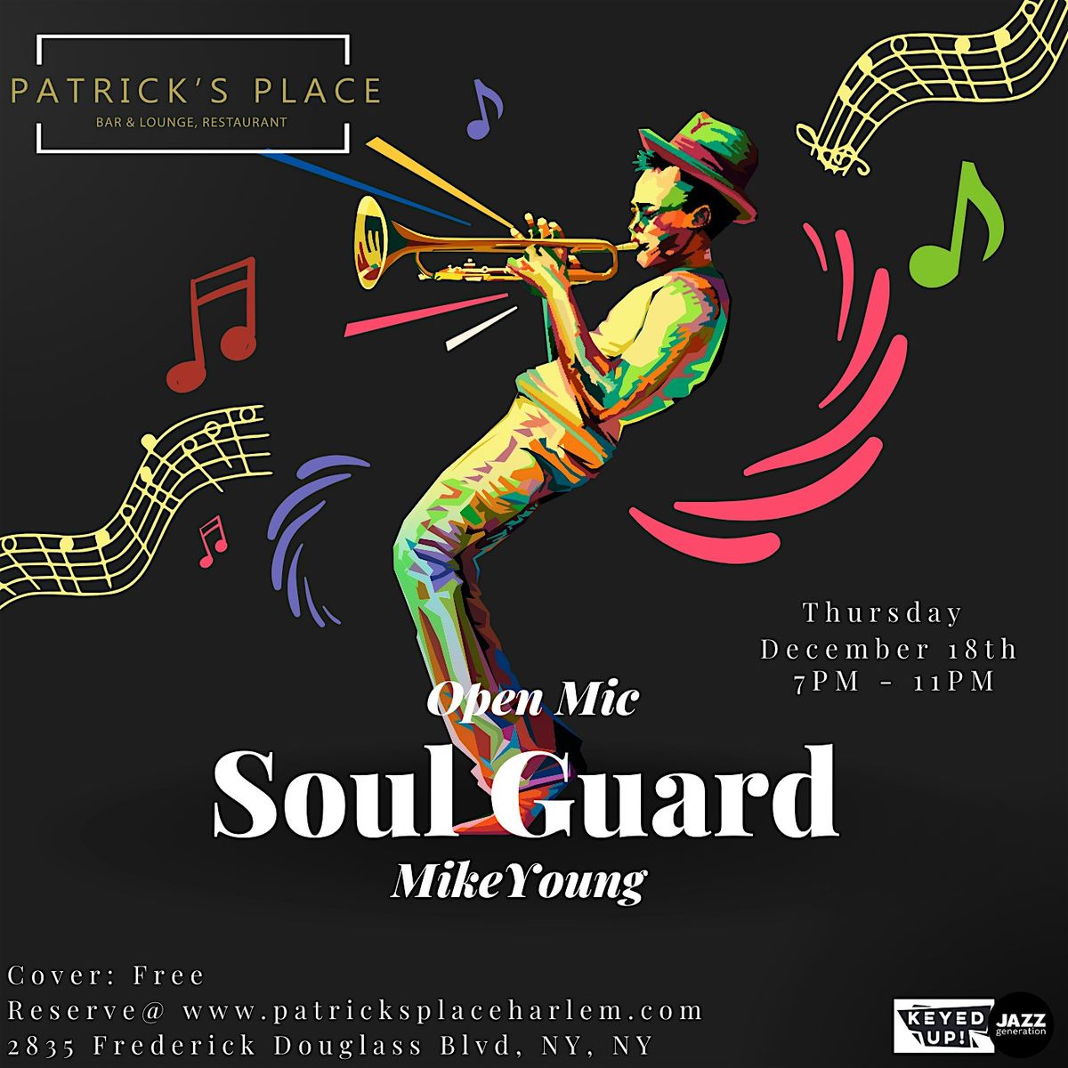 Mike Young and Soul Guard -  Open Mic, 18 December | Event in New York | AllEvents