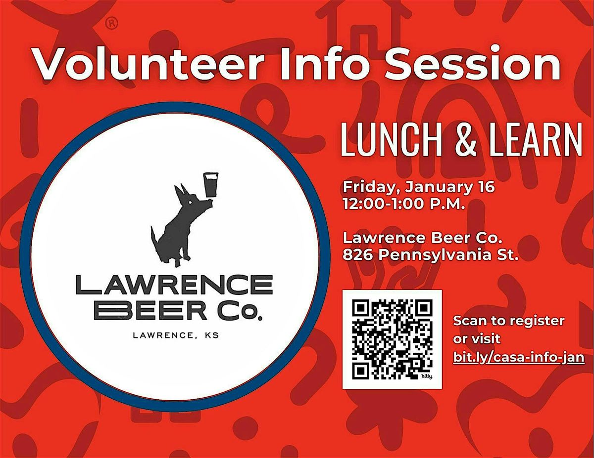 Lunch & Learn w/CASA, 16 January | Event in Lawrence | AllEvents