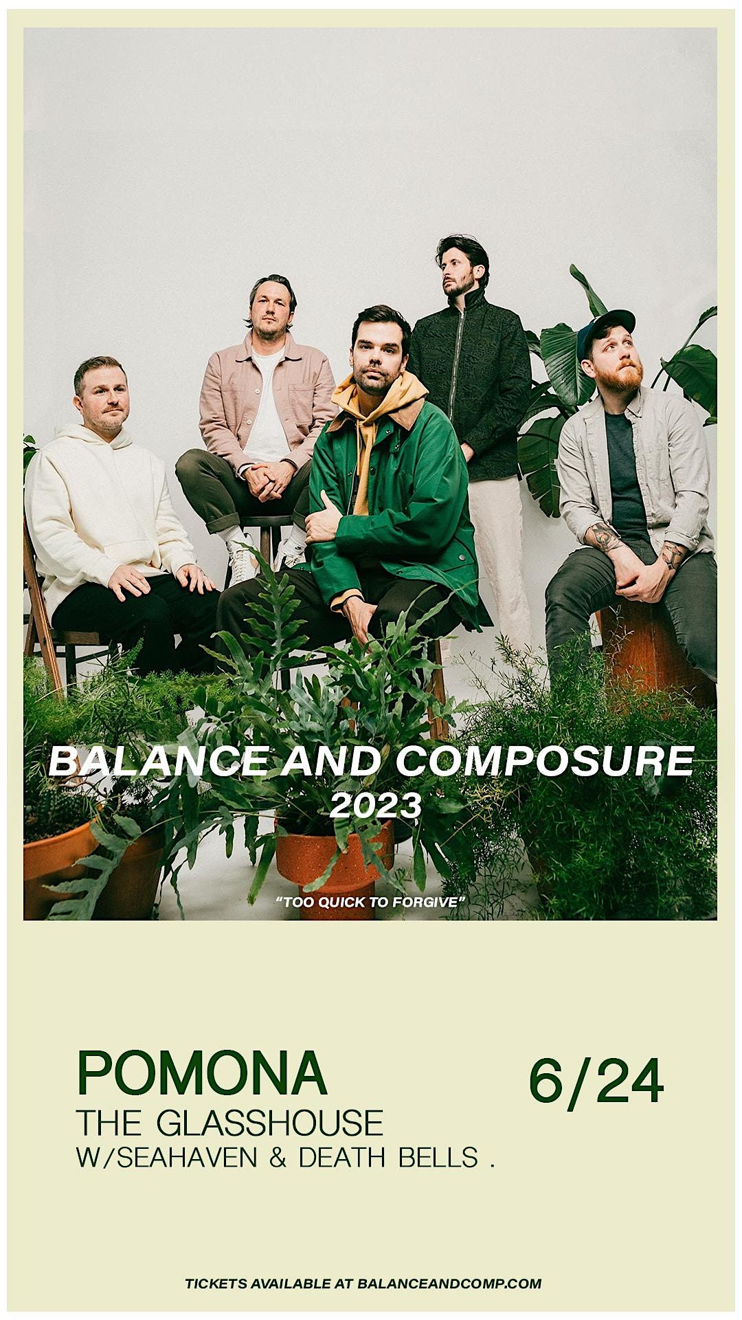 Balance & Composure, The Glass House, Pomona, June 24 2023 AllEvents.in