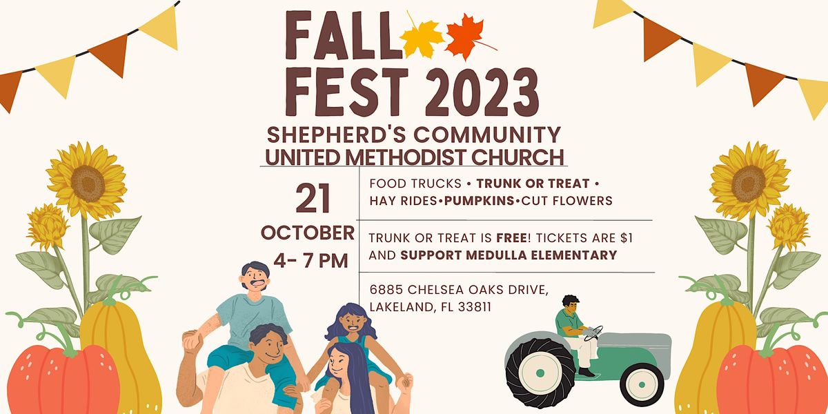 Fall Fest and Trunk or Treat 2023 Shepherds Community UMC, Shepherd's