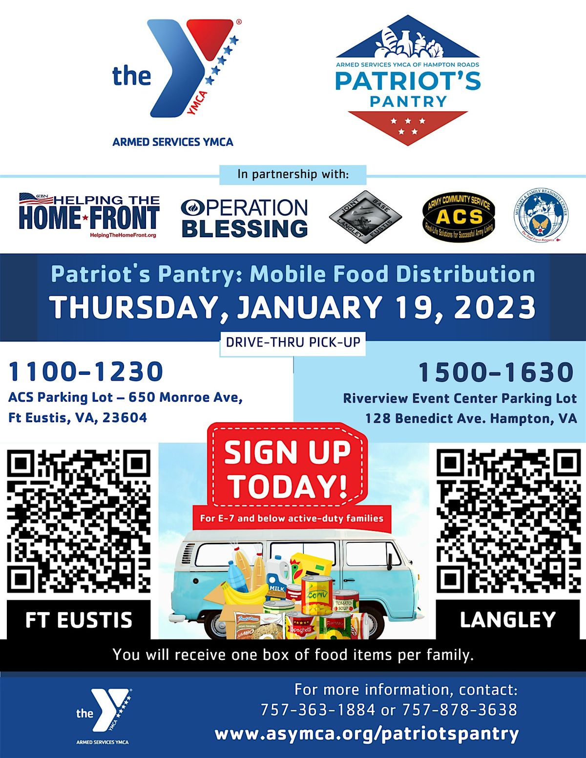 Langley AFB Patriot Pantry Mobile Food Distribution | Event in Hampton | AllEvents