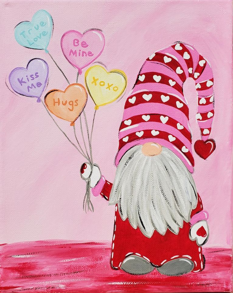Valentines Paint and Sip, Green Trees Early Learning Center, Inc., Milford, 10 February 2024