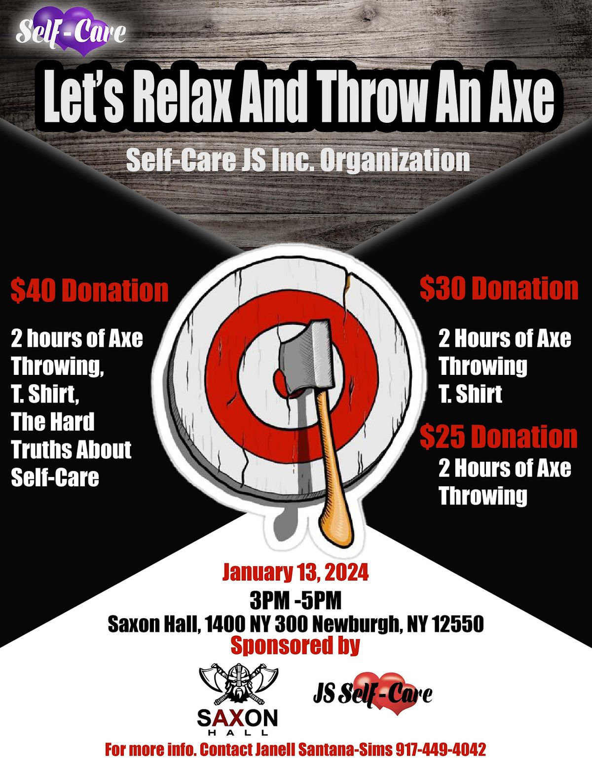 Social SelfCare Event, 1400 NY300, Newburgh, NY, USA, 13 January 2024