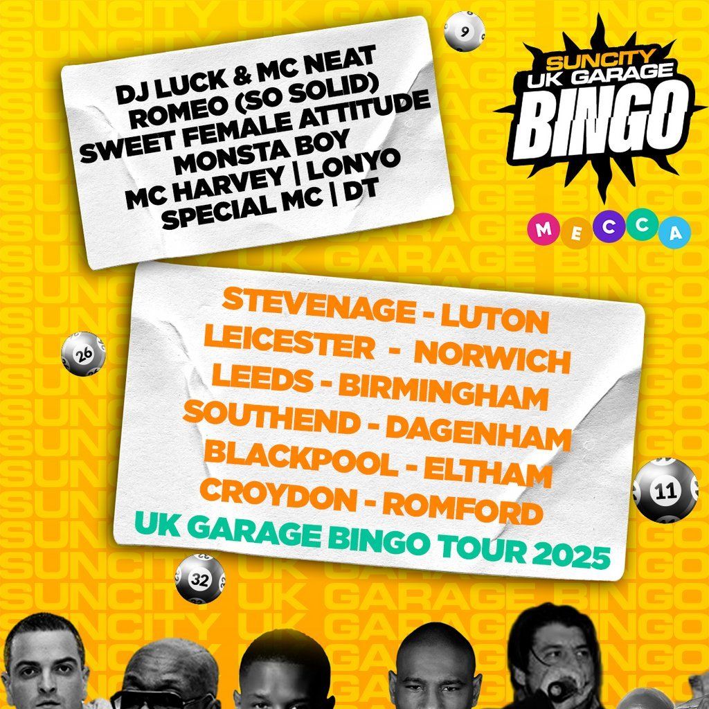 UK GARAGE BINGO with MC DT and MONSTA BOY LIVE P.A| CROYDON, 20 December | Event in Croydon | AllEvents