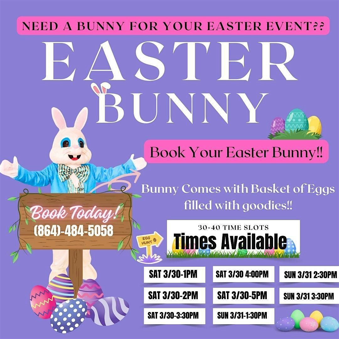 Easter Bunny Surprise, Greenville, 30 March to 31 March AllEvents.in