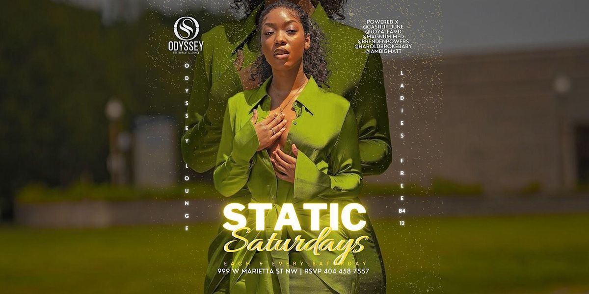 STATIC SATURDAYS @ ODYSSEY LOUNGE, Odyssey Lounge, Atlanta, 19 August ...
