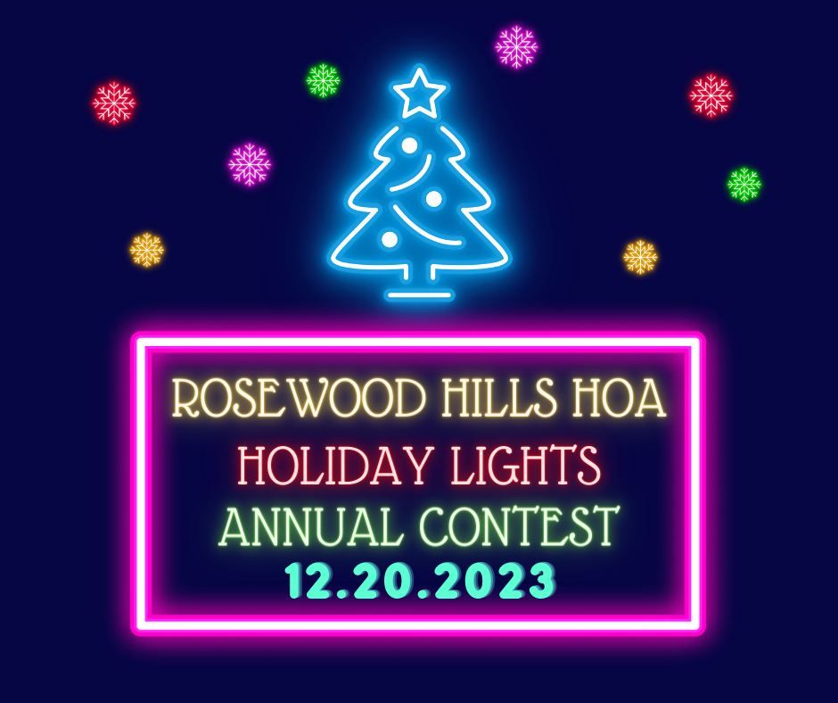 Rosewood Hills Holiday Light Contest 2023, Rosewood Hills Homeowners