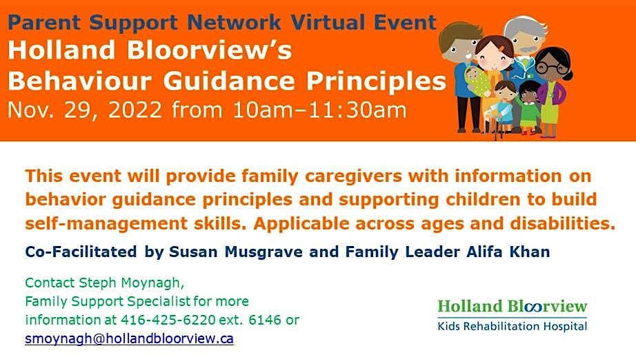 Parent Support Network Holland Bloorview’s Behaviour Guidance