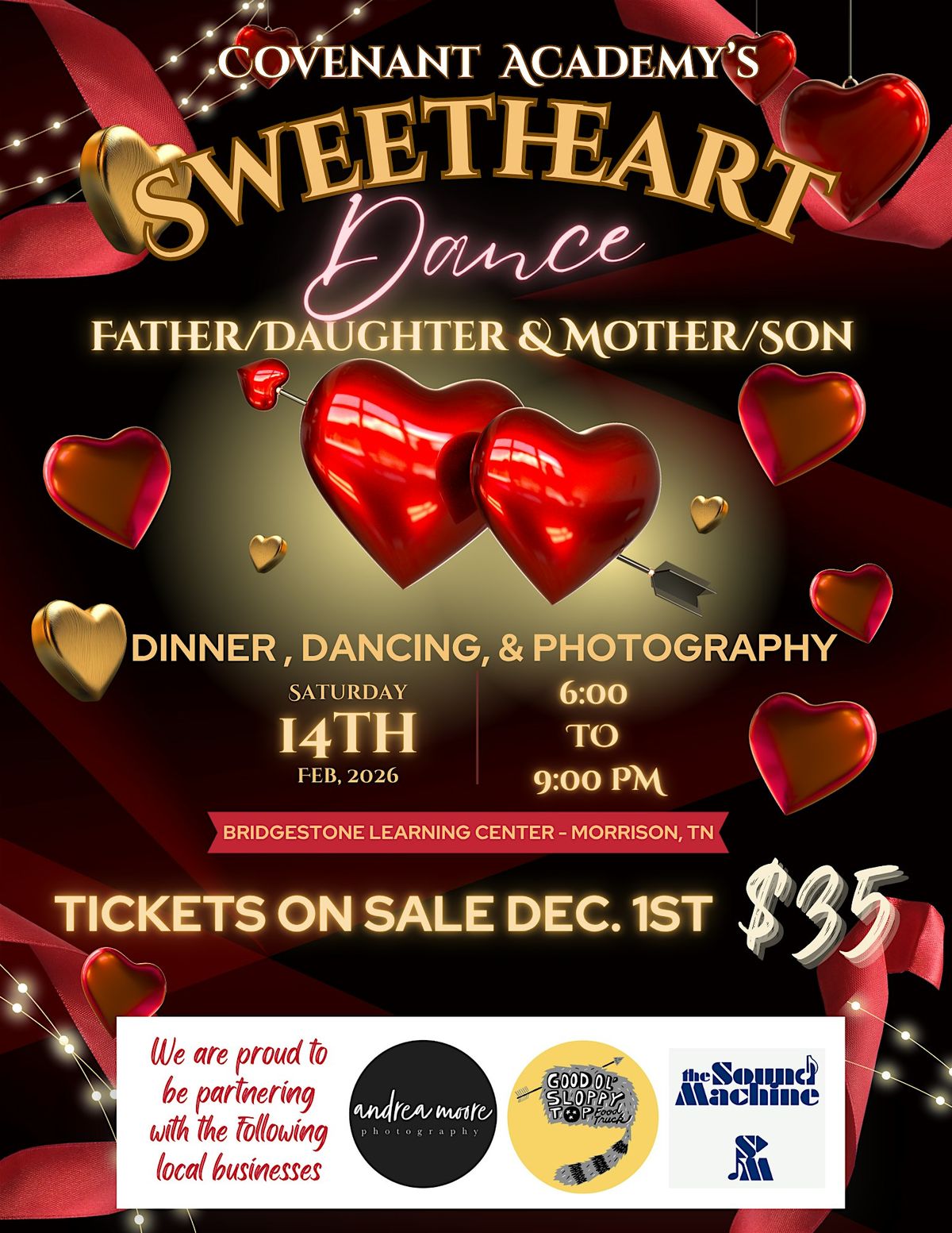 Covenant Academy Sweetheart Dance, 14 February | Event in Morrison | AllEvents