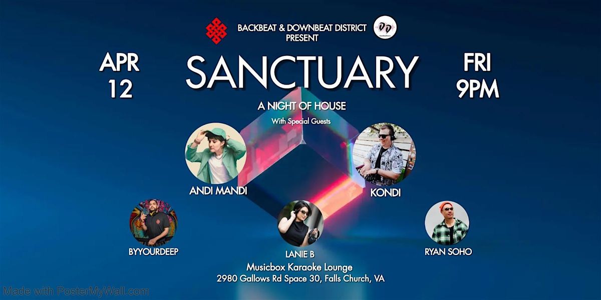 SANCTUARY A NIGHT OF HOUSE, Musicbox karaoke, Gallows Road, Falls