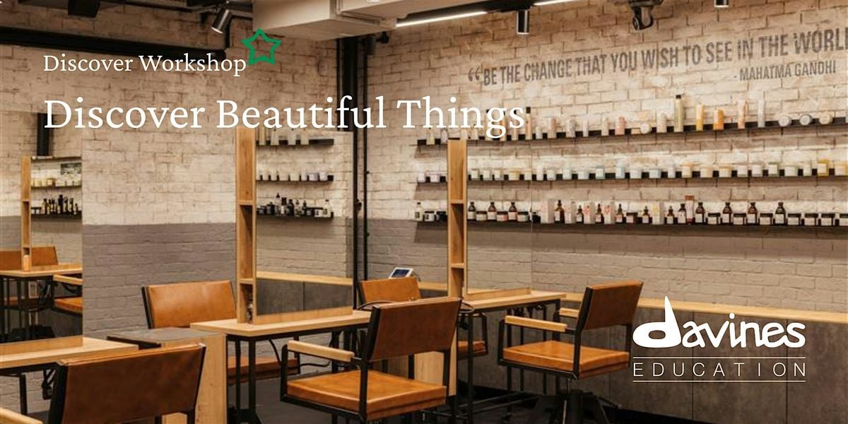 DAVINES - Discover Beautiful Things Theory Workshop, 3 December | Event in Melbourne | AllEvents