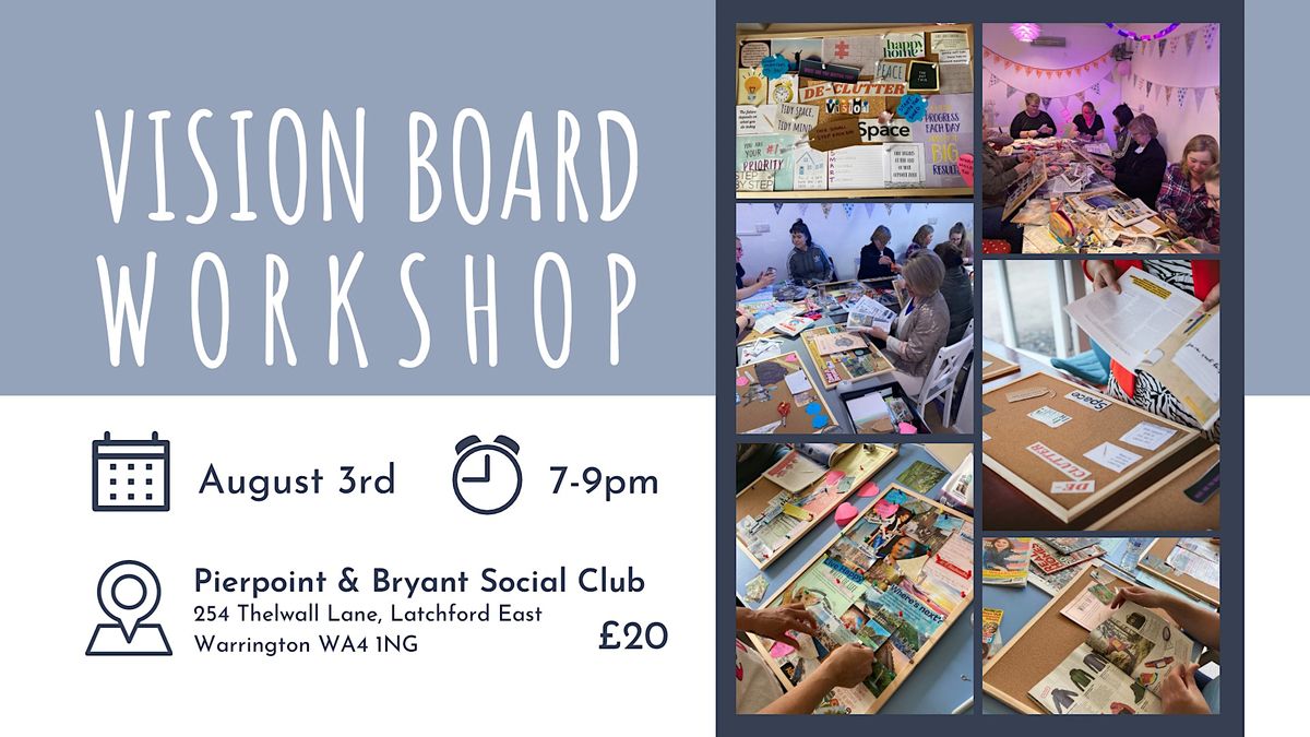 Vision Board goal setting, visualising and creating