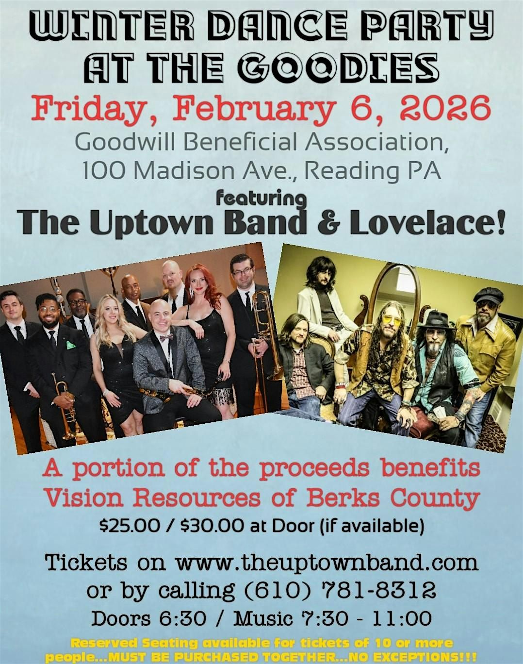 Winter Dance Party with The Uptown Band Lovelace The 70's Band, 6 February | Event in Reading | AllEvents