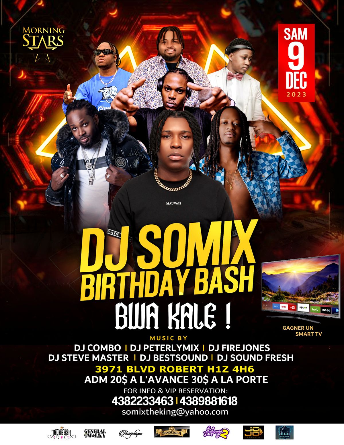 Dj Somix Birthday Bash Bwa Kale, Salle de réception robert, Montréal, 9 ...