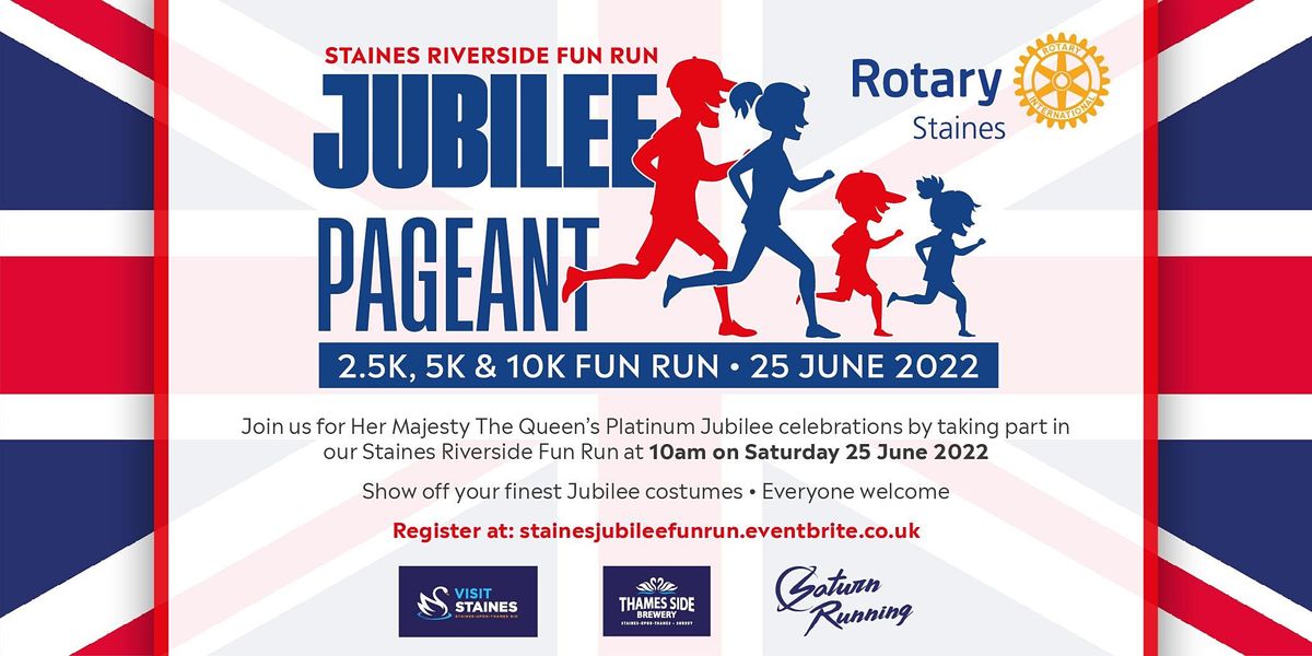 StainesuponThames Queens Jubilee Pageant and Fun Run, TW18 4BU